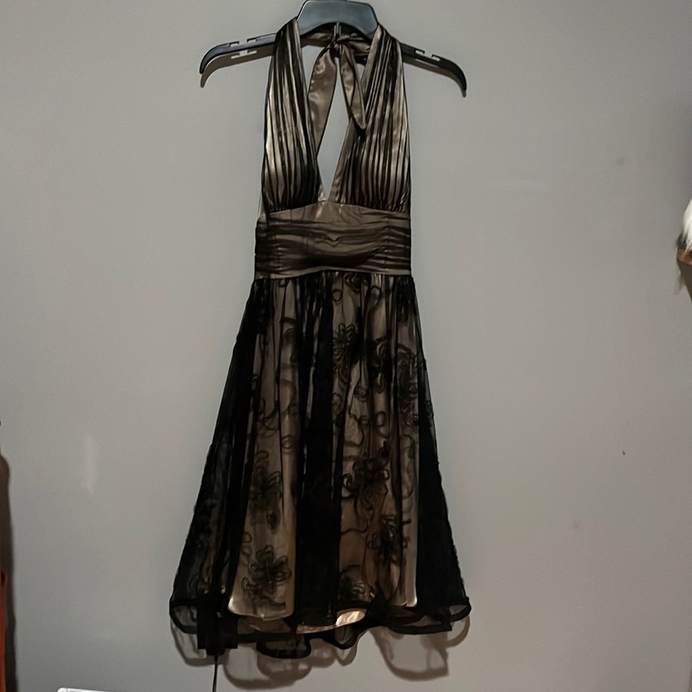 Black & Gold cocktail dress